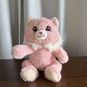 HollyHOME Pink Cat Stuffed Animal Plush Toy 11in